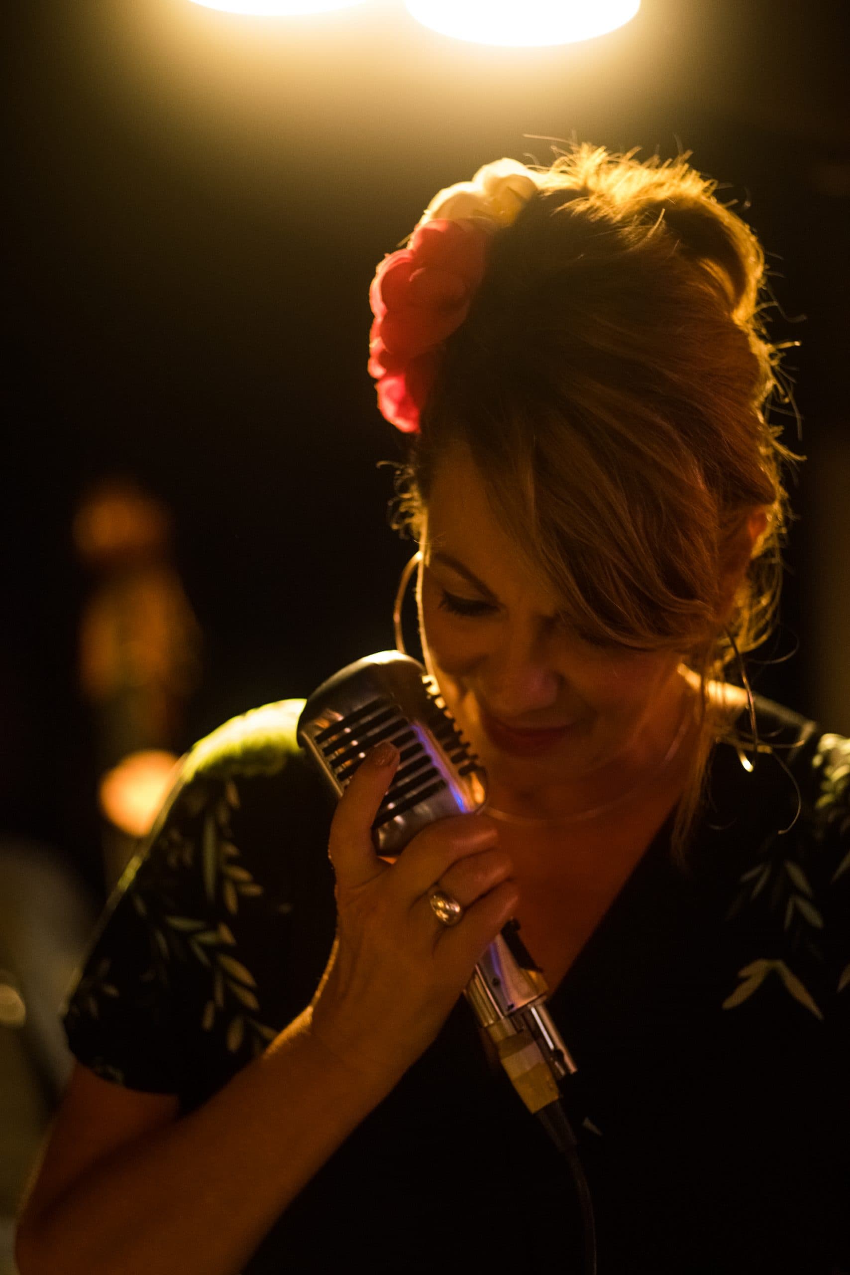 Miss Monica performing
